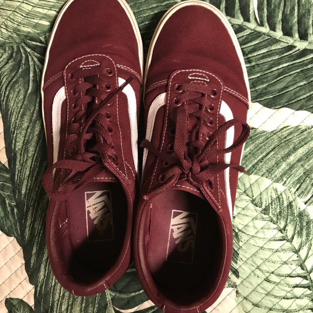 Burgundy Old School Vans